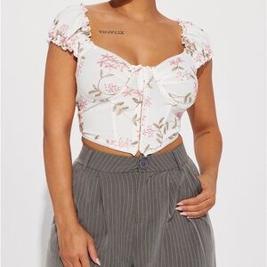 Positano love corset top